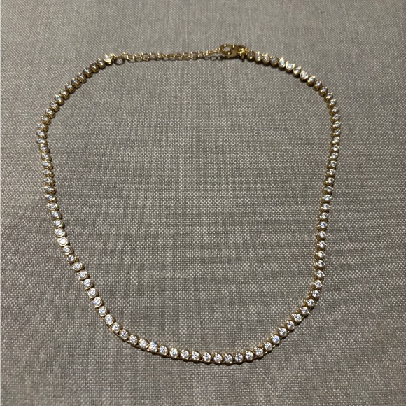 Madewell The Tennis Collection Bezel Set Crystal Necklace - Picture 2 of 6